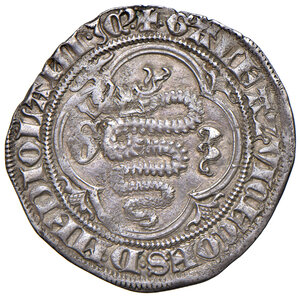 obverse: Milano. Gian Galeazzo Visconti duca di Milano (1395-1402). Grosso da 1 soldo e mezzo AG gr. 2,37. MIR 121/1. Buon BB