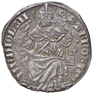 reverse: Milano. Gian Galeazzo Visconti duca di Milano (1395-1402). Grosso da 1 soldo e mezzo AG gr. 2,37. MIR 121/1. Buon BB