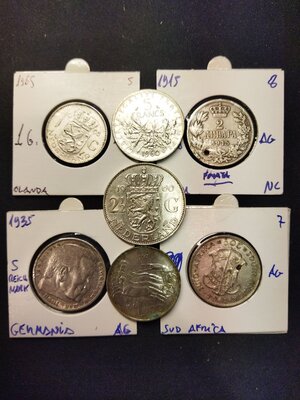 obverse: MONDO. Lotto 07 monete in argento molto interessanti.