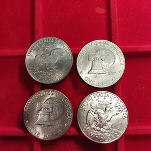reverse: USA. Lotto 04 monete da 1 dollaro del 1972 e 1976. Conservazione come da foto.