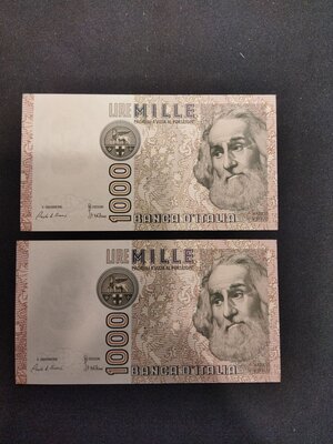 obverse: ITALIA. 1.000 lire 
