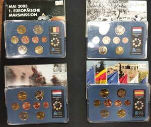 obverse: Lotto 04 folder Euro: Belgio 2003, Lussemburgo 2003, Olanda 2003, Spagna 2003.  
