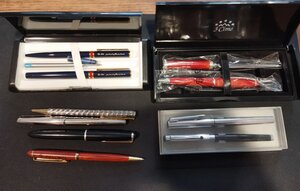 obverse: Lotto interessante di penne eleganti, sia usate che nuove, vari brand e metalli.