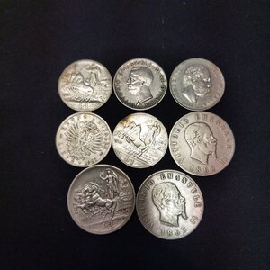 obverse: Regno d italia. Lotto 08 monete in argento varie, Vitt. Em. 2°, Umberto I e Vitt. Em. 3°. Interessanbte, conservazioni varie.