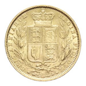 reverse: GREAT BRITAIN VICTORIA 1 SOVEREIGN 1862 AU. 8,01 GR. SPL