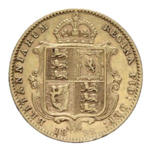 reverse: GREAT BRITAIN VICTORIA HALF SOVEREIGN 1892 AU. 4,01 GR. BB+