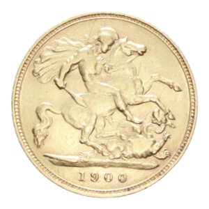 reverse: GREAT BRITAIN VICTORIA HALF SOVEREIGN 1900 AU. 4,01 GR. BB-SPL/BB+