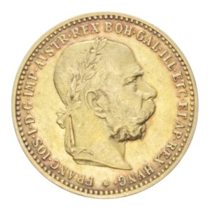 obverse: AUSTRIA FRANCESCO GIUSEPPE I 10 CORONA 1906 AU. 3,40 GR. BB-SPL