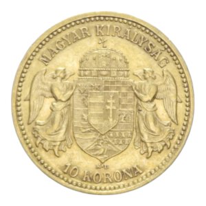 reverse: HUNGARY FRANCESCO GIUSEPPE I 10 KORONA 1894 AU. 3,39 GR. BB-SPL/qSPL