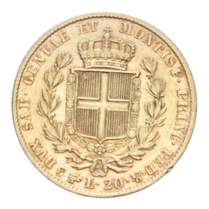 reverse: ITALY CARLO ALBERTO (1831-1849) 20 LIRE 1840 TORINO R AU. 6,43 GR. qBB/BB