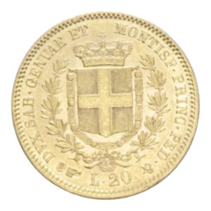 reverse: ITALY VITT. EMANUELE II (1849-1861) 20 LIRE 1855 TORINO H AU. 6,47 GR. qSPL