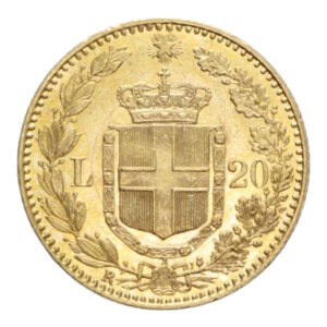 reverse: ITALY UMBERTO I (1878-1900) 20 LIRE 1893 ROMA 