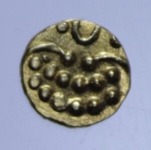 obverse: INDIA Regni Indipendenti – Maratha Confederacy. Tanjore. Fanam (1820-1830) AU. 0,34 GR. SPL+