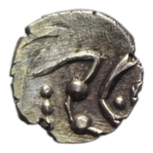 obverse: INDIA Principati – Chikkvirappa Wodeyar. Mercara. Fanam (1736-1766) AU. 0,36 GR. qSPL