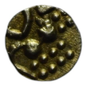 obverse: INDIA Principati – Cochin. Fanam (XVII-XVIII sec.) AU. 0,35 GR. SPL+
