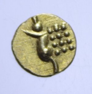 reverse: INDIA Principati – Cochin. Fanam (XVII-XVIII sec.) AU. 0,35 GR. SPL+
