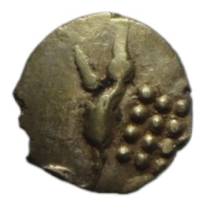 obverse: INDIA Principati – Cochin. Fanam (XVII-XVIII sec.) AU. 0,35 GR. SPL+