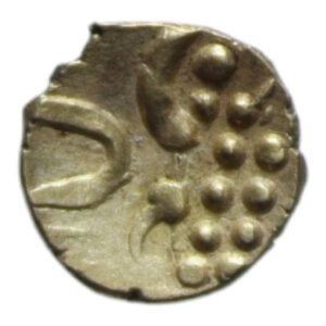 reverse: INDIA Principati – Cochin. Fanam (XVII-XVIII sec.) AU. 0,35 GR. SPL+