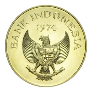 obverse: INDONESIA 100000 RUPIAH 1974 AU. 33,71 GR. FDC (SEGNETTI)