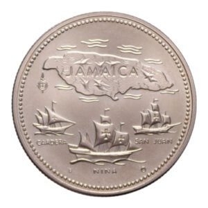 obverse: JAMAICA 20 DOLLARS 1972 AU. 15,78 GR. FDC