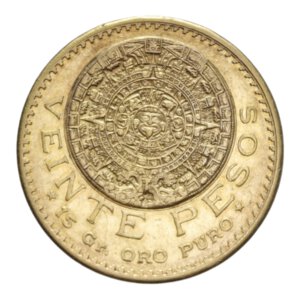 reverse: MEXICO 20 PESOS 1918 AU. 16,68 GR. qSPL