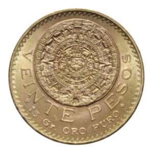 reverse: MEXICO 20 PESOS 1959 AU. 16,67 GR. FDC