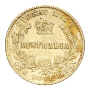 reverse: AUSTRALIA VICTORIA 1 SOVEREIGN 1870 AU. 7,99 GR. BB+