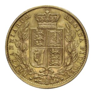 reverse: AUSTRALIA VICTORIA 1 SOVEREIGN 1871 SECOND LARGE HEAD WW INCUSE AU. 8,01 GR. qSPL
