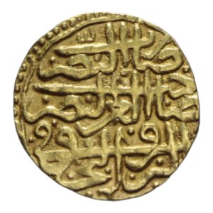 reverse: TURKEY OTTOMAN EMPIRE SULEIMAN 926-974 (1520-1566) GOLD SULTANI AU. 3,55 GR. BB-SPL