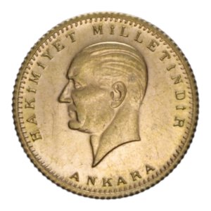 obverse: TURKEY REPUBLIC 50 KURUS 1923/48 AU. 3,64 GR. SPL-FDC/PROOF (SEGNETTI)