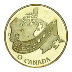 reverse: CANADA ELISABETTA II 100 DOLLARS 1981 AU. 16,95 GR. PROOF (SEGNETTI)