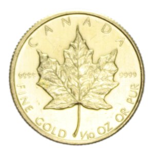 obverse: CANADA ELISABETTA II 5 DOLLARS 1982 AU. 3,13 GR. PROOF (SEGNETTI)