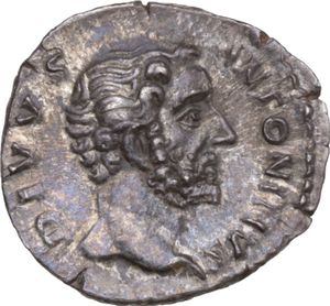 obverse: Antoninus Pius (Divus, after 161 AD). AR Denarius, struck under M. Aurelius. 