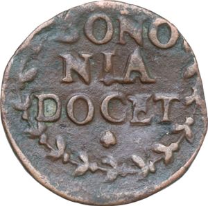 reverse: Bologna. Clemente VIII (1592-1605), Ippolito Aldobrandini.Quattrino 1604. 