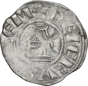 reverse: Jerusalem.  Amaury (1163-1174).  BI Denier. 
