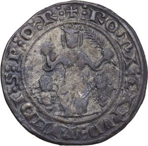 reverse: Roma. Carlo d Angiò, senatore di Roma (1268-1284). Grosso rinforzato. 