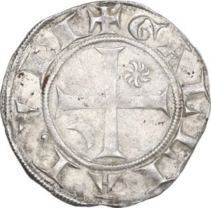 obverse: France.  Archbishopric of Lyon.  AR Gros n.d (13th-14th cent.). Lyon mint. 