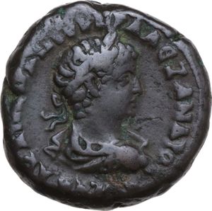 obverse: Severus Alexander (222-235 AD.). Billon Tetradrachm, Alexandria mint, Egypt. 