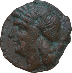 obverse: Greek Italy. Central and Southern Campania, Neapolis. AE 20.5 mm. c. 275-250 BC.