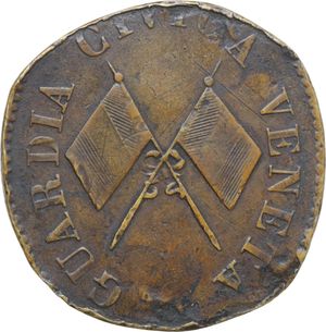 obverse: Venezia. Governo Provvisorio (1848). Medaglia per la Guardia Civica Veneta (1848).