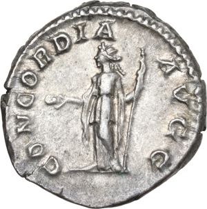 reverse: Plautilla (died 212 AD).  AR Denarius, Rome mint, 202-203. 