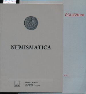 obverse: Clelio Varesi Numismatica Pavia. N.1 1971 n. 1 1974. Pavia, descrizione delle monete, foto in b/n, condizioni ottime. 