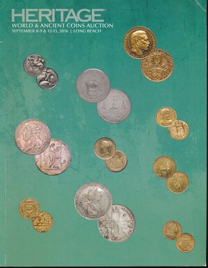 obverse: Heritage. Asta n. 3049. Settembre 2016. USA. Monete antiche e moderne. Pp. 172, foto a colori, condizioni buone.