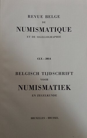 obverse:  AA.VV. Reveu Belge de Numismatique et de Sigillographie n. 160. 2014. Condizioni buone.