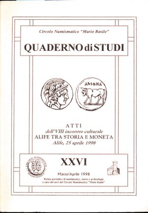 obverse: AA.VV. Quaderno di studi n. 26. Alife tra storia e moneta. Circolo Numismatico 