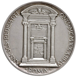 reverse: 1933 Stato Pontificio. Pio XI (1922-1939). La Porta Santa. Anno XII. R. 
