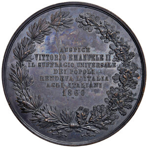 reverse: Roma 1860. Vittorio Emanuele II Re Eletto (1859-1861). Molto Rara. 