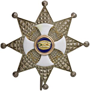 obverse: Roma 1900-1943. Ordine della Corona d Italia. Croce da Petto.