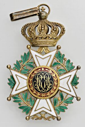 reverse: Belgio. Ordine di Leopoldo I (1835-1909). Croce da Commendatore. 