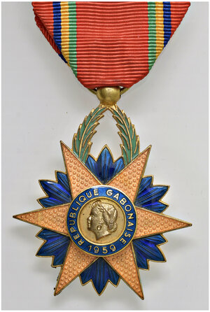 obverse: Gabon 1959. Ordine della Stella Equatoriale. Croce da Cavaliere. 